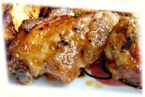 Żeberka z musztardą francuską